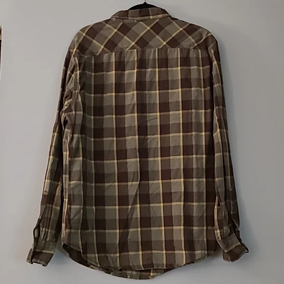 Arizona Men's Plaid Long Sleeve Shirt sz M - Picture 2 of 6